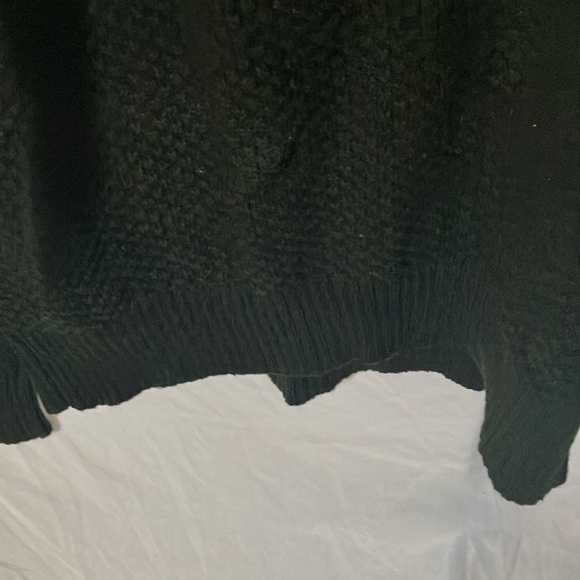 Banana Republic: Black Button collared Knit Sweater- Cotton Blend- L - Picture 5 of 14